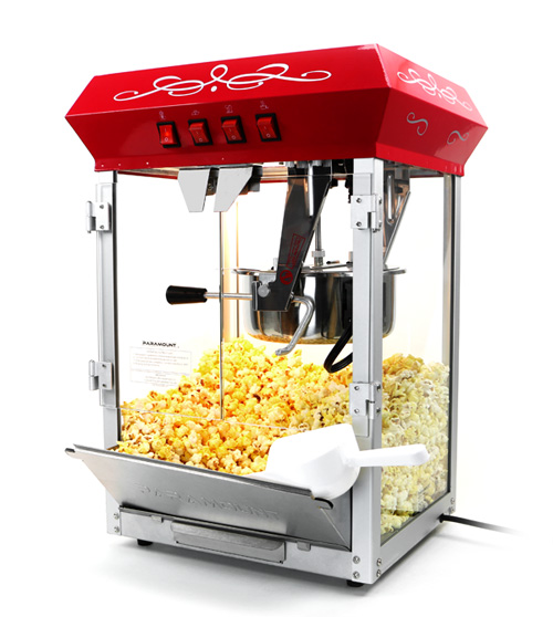 Paramount 8oz Popcorn Maker Machine & Cart New Upgraded 8 oz Popper