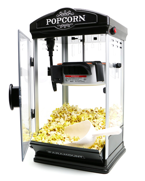8oz Black Popcorn Maker Machine by Paramount New 8 oz Capacity